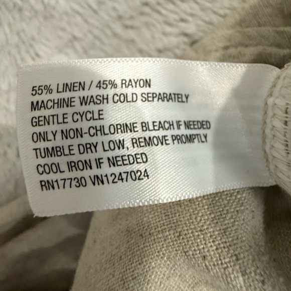 **Goodfellow & Co Linen-Blend Pants – Men’s Large, Beige, Regular Fit** - Picture 4 of 4